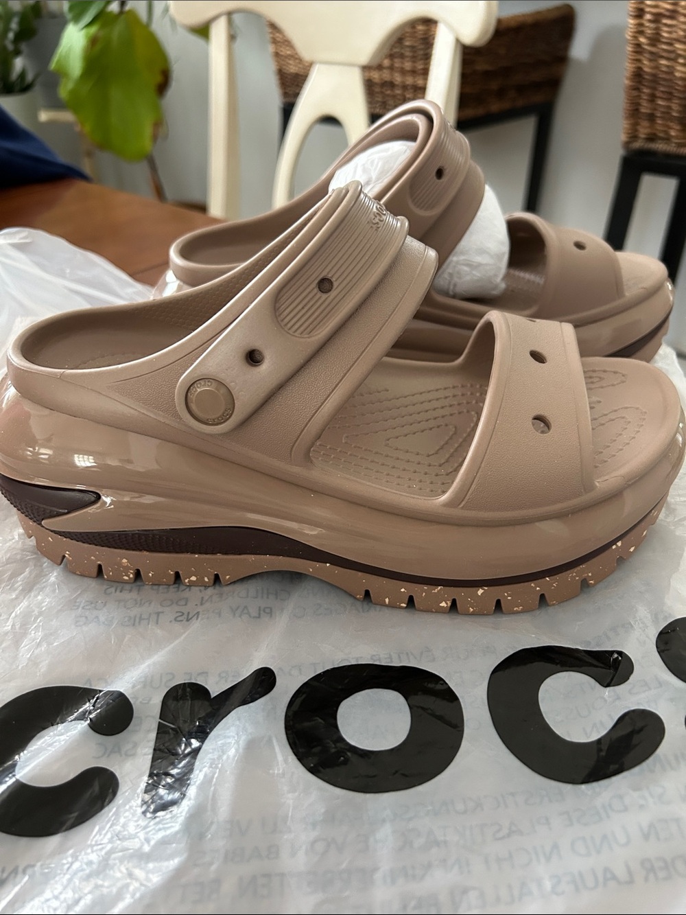 Women's Mega Crush Sandals in Latte - Size 8 (Fits Like 9)